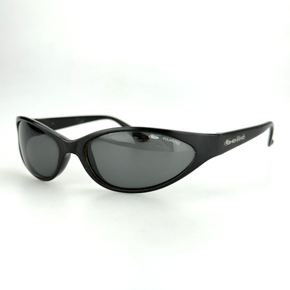 Vintage Bolle Sunglasses mod. Mamba Black Polarized Made in France SCRATCHED - Picture 1 of 11